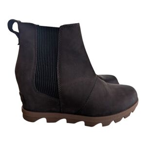 SOREL Joan Rhapsody Wedge Snow Boot Chocolate Brown Women's 6